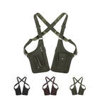 Vintage Double Shoulder Armpit Bag Adjustable Strap Steampunk Underarm Strap Wallet Pocket Gothic Waterproof